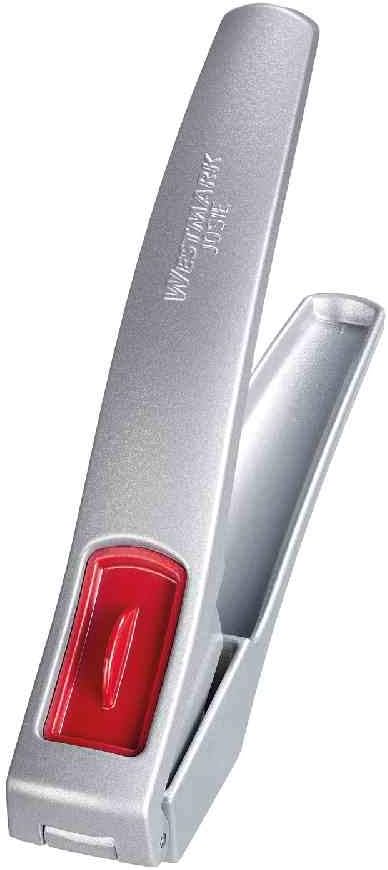 Westmark Garlic Press Biopress Black Edition – Ergonomic Garlic Press Dishwasher Safe – Extra Grippy Feel – Anthracite