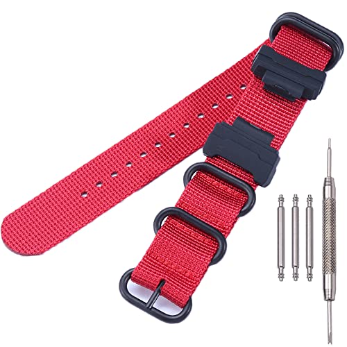 Bracelet nylon 16mm Casio avec adaptateurs anti-rupture RAF