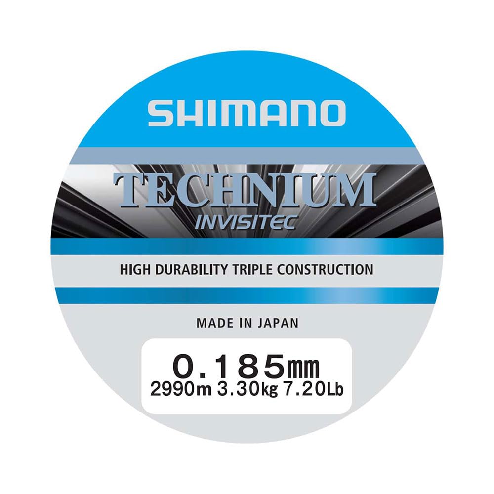Hilo Shimano Technium Invistec de 3.3kg con rendimiento versátil gris