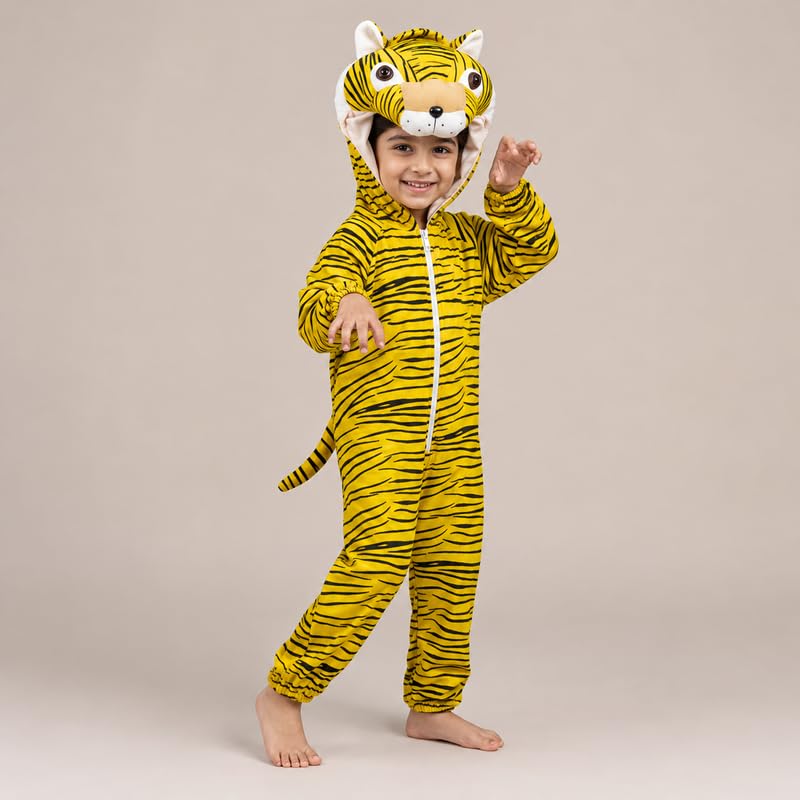 Image of Animal Costume for Kids | Plush Fancy Dress Costume for Boys & Girls |School Fancy Dress, Annual Day, Jungle Theme, Role Play, Halloween & Birthday Party