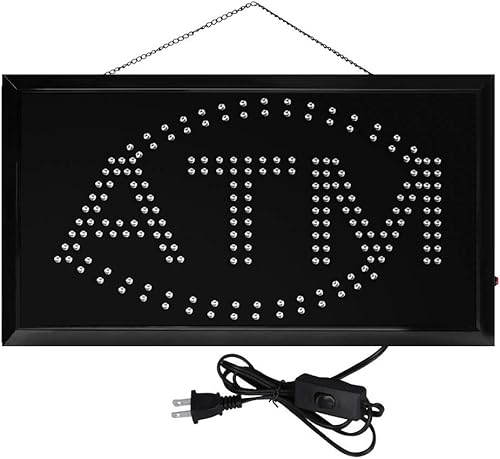 Miniatura 3 de Boshen Letrero LED de cajero automático para negocios, pantalla LED, tablero de anuncios de movimiento animado con interruptor intermitente y modo