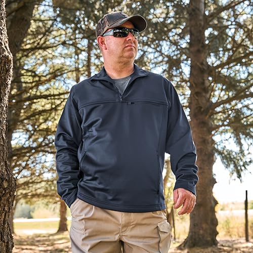 Image of Propper Kinetic Quarter Zip Pullover Fleece Sweatshirt Lined Long Sleeve Performance Synthetic for Tactical Outdoors and Work