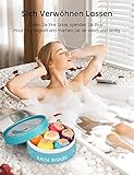 Aofmee Badebomben Geschenkset, 7pcs Badekugeln, Geschenke für Frauen, Freundin, Kinder, Mama, Badezusatz, Schaumbad, , Badekugel für Geburtstags Weihnachts Valentinstag