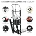 Electric Stair Climbing Dolly, Electric Hand Trucks Foldable, Large Capacity Stair Climbing Hand Trucks Dolly Cart with 4m Safety Rope, for Mobile Furniture Logistics Warehouse, 1250W