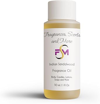 Indian Sandalwood Fragrance Oil - 1 Fl Oz Plastic Bottle 30ml