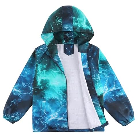 LACOFIA Boys Waterproof Windbreaker Jacket Cover