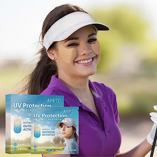 solar,adesivo solar ultravioleta | Patches faciais UV Forte efeito anti-suor Prevenir queimaduras so