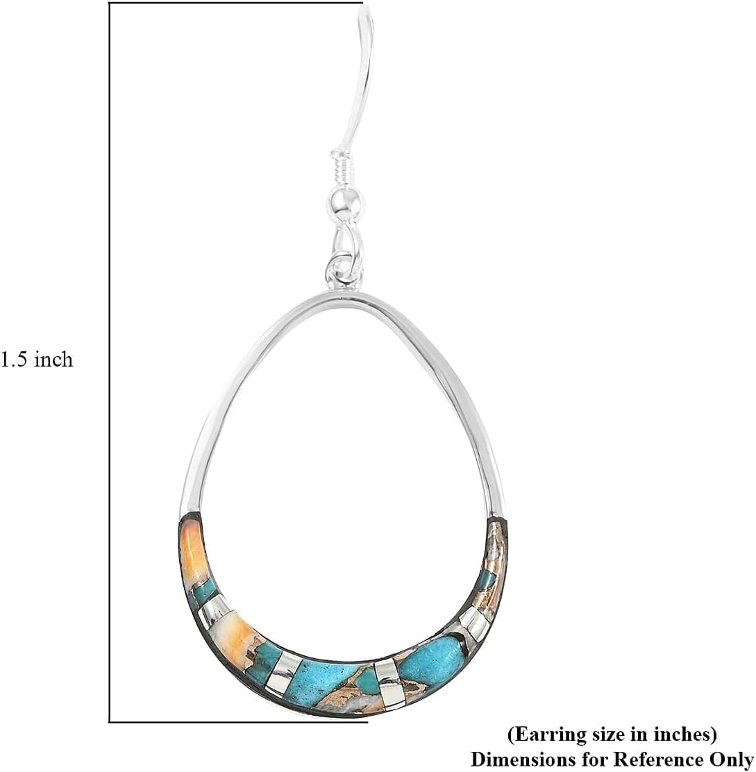 925 Sterling Silver Gemstone Drop Dangle Earrings for Women Birthstone Beachy Boho Western Jewelry Birthday Christmas Gifts for Women - Image 5