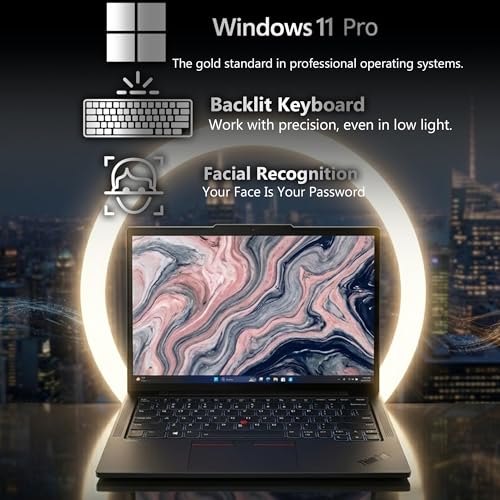 Image of Lenovo ThinkPad T14s Gen 5 Touchscreen 14 inch FHD+ AI Business Laptop, Intel Core Ultra 7 165U, 32GB LPDDR5X RAM, 1TB SSD PCIe, WiFi 6E, Backlit Keyboard, 2 Thunderbolt 4, HD Webcam, Win 11 Pro - Black