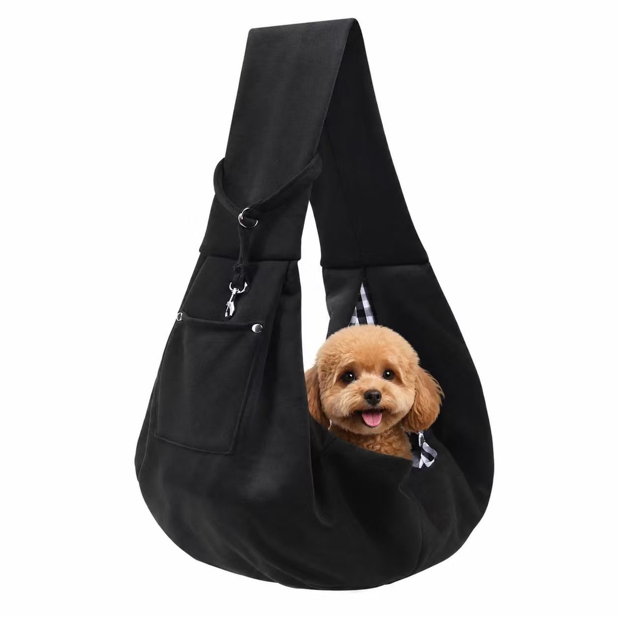 Puppy Sling Dog Carrier, Soft Reversible Hands-Free Bag with Pet Carrier