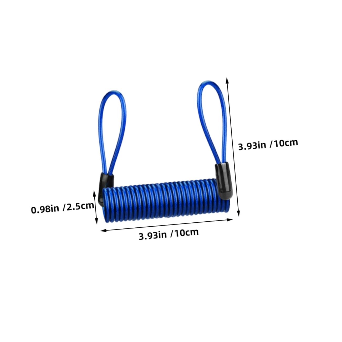 Abaodam 3pcs Motorcycle Disc Lock Reminder Cable Spring Security Wire Anti Theft Alert Attachment for Motorbike Scooter Safety Lock Accessories