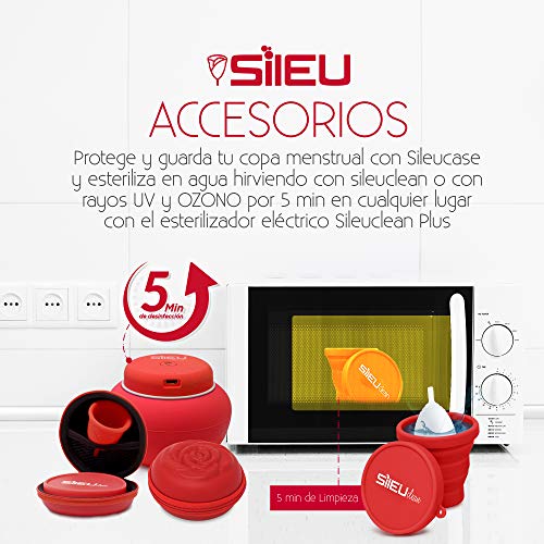 Copa Menstrual Sileu Bell para Cérvix Bajo - Copa Menstrual Suave de Iniciación con Bolsa de Regalo - Silicona de Grado Quirúrgico Aprobada por la FDA - Talla L - imagen 5