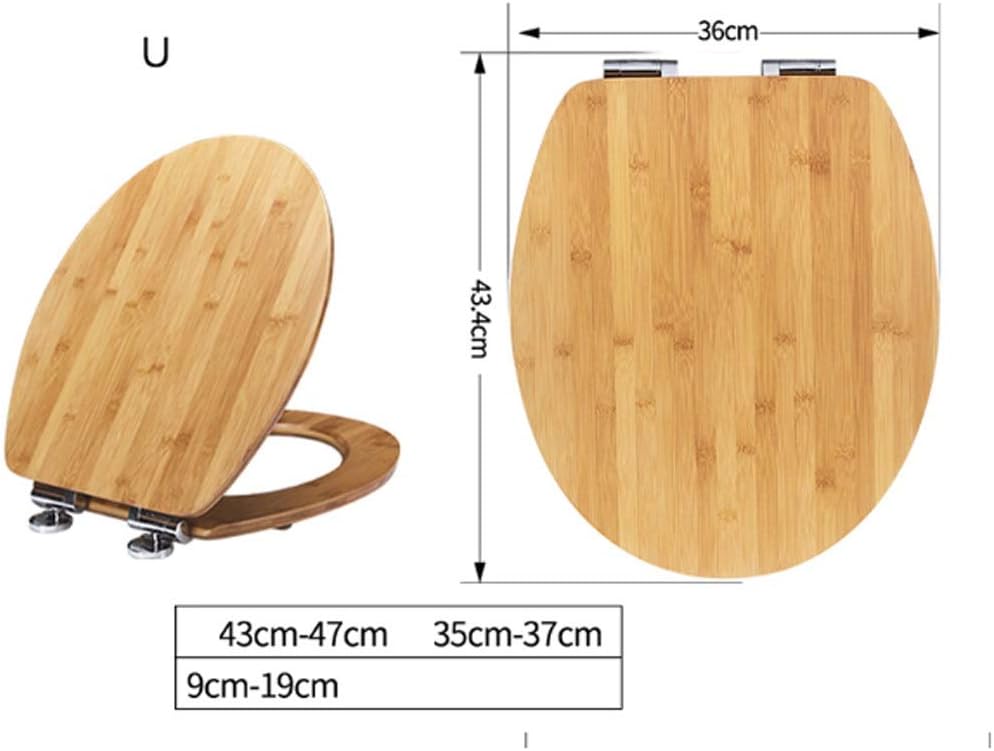 Wood Thickened Household Toilet Seat Plate Slow Down Silent Lacquer Thicken UVO Universal Thick and