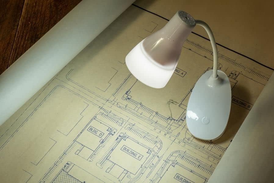 ARC-POWER for Small USB Battery Powered Clip Clamp On Lamp Desk Computer Clampon Light