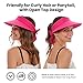 Simplicity Women's SPF 50+ UV Protection Wide Brim Beach Sun Visor Hat,Fushsia