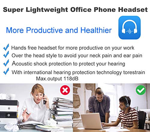 Sinseng Telphone Headset With Microphone Noise Cancelling For Call Center, 3.5Mm Computer Headphones With Volume Control For Iphone Ipad Samsung Pc, Office Phone Headset For Online Courses Dictation #TOP6