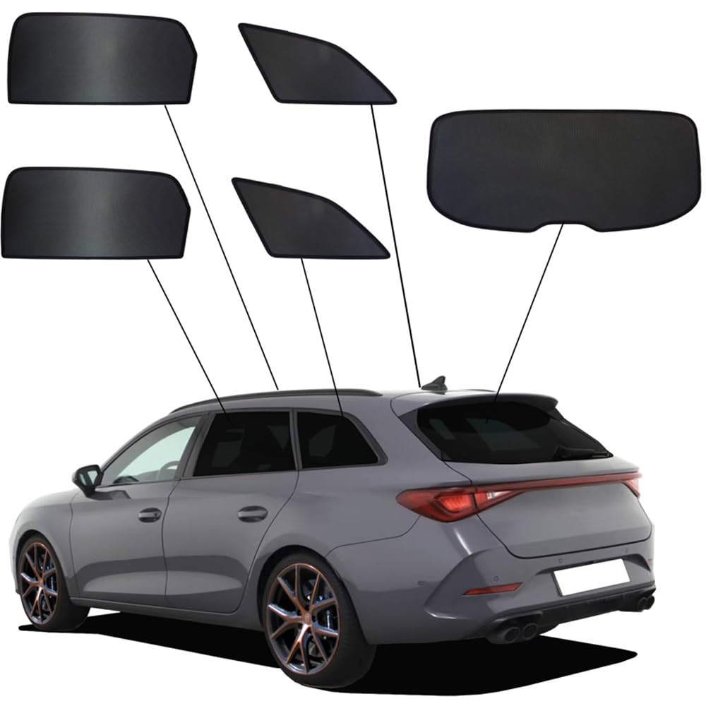 SunClip Privacy & Sun protection compatible with Seat/Cupra Leon IV ST Sportstourer 2020-