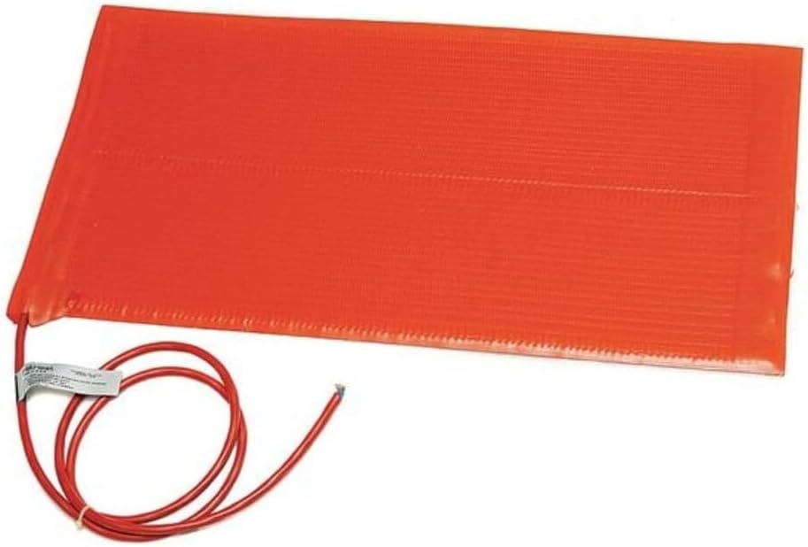 BriskHeat SRL06122PADJB Silicone Heating Blanket with Controller, 50-425F, 6x12 Size, 240 Volt, 180 Watt