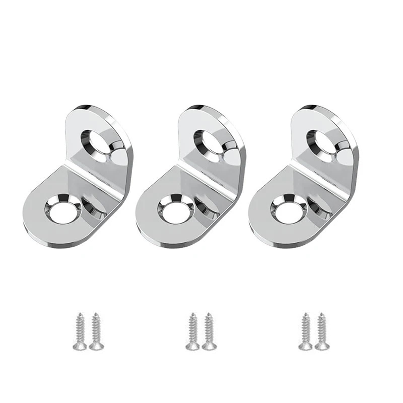Mlyvax 40Pcs-2X2cm 40Pcs L Shaped Corner Brackets With Screws Stainless Steel Brace Joint 90 Degree Connector Fastener Furniture Shelf Cabinet Frame