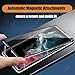 Magnetic Tempered Glass Double-Sided Phone Case for Samsung 25/24/23/22/21 Plus Ultra, Anti-Peeping, Automatic Magnetic Attachments & All-Round Protection (Green,for Samsung 25Plus,Anti-Peeping)
