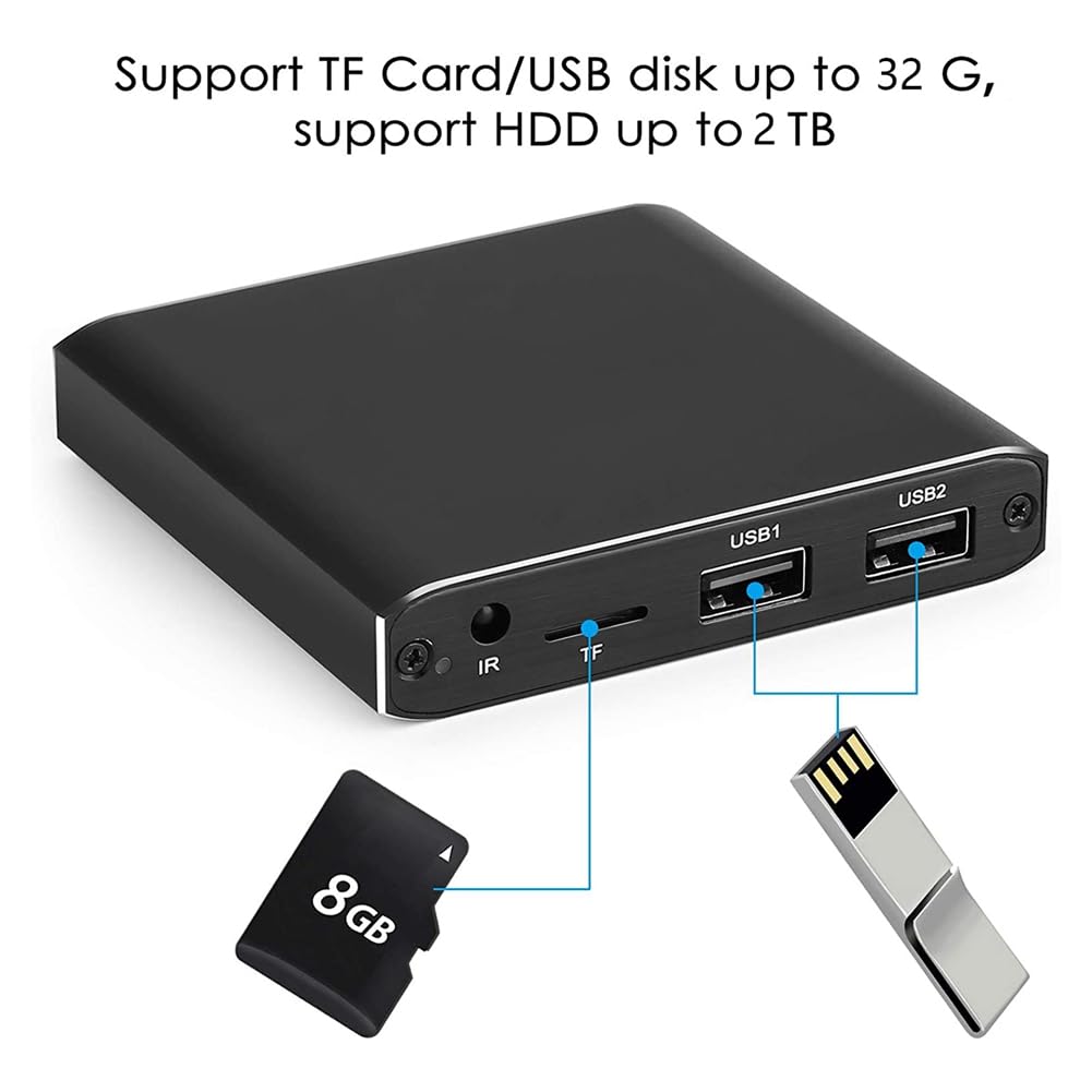 Odtwarzacz multimedialny, 4K 265, odtwarzacz reklamowy, automatyczne odtwarzanie w pętli z dyskiem twardym TF/AV/USB, odtwarzacz multimedialny 1080p HD, wtyczka UE