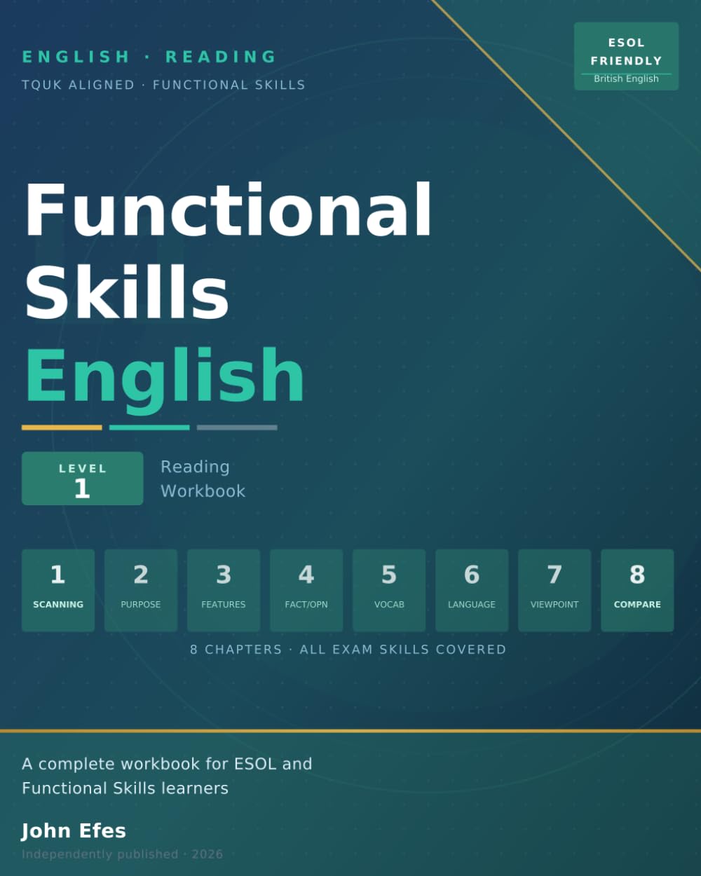 Functional Skills English Level 1 Reading Made Easy: TQUK Revision, Exam Practice & Workbook for ESOL Learners