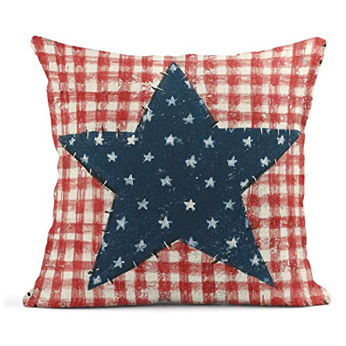 ArtSocket-Set-of-4-Linen-Throw-Pillow-Covers-Day-4Th-of-July-Independence-Decorative-Pillow-Cases-Home-Decor-Square-18×18-inches-Pillowcases ArtSocket Set of 4 Linen Throw Pillow Covers Day 4Th of July Independence Decorative Pillow Cases Home Decor Square 18×18 inches Pillowcases