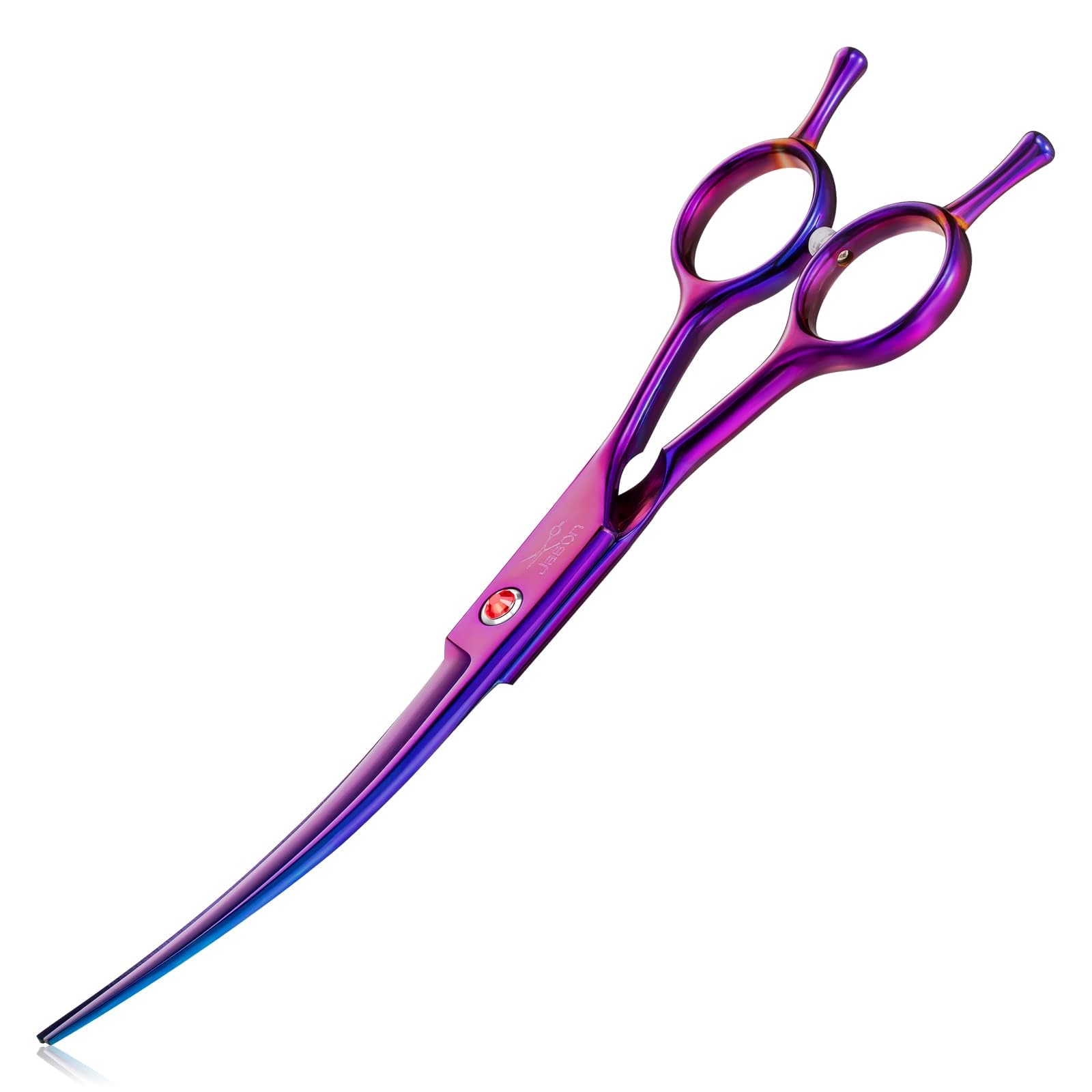 JASON Curved Dog Grooming Scissors 7 inch