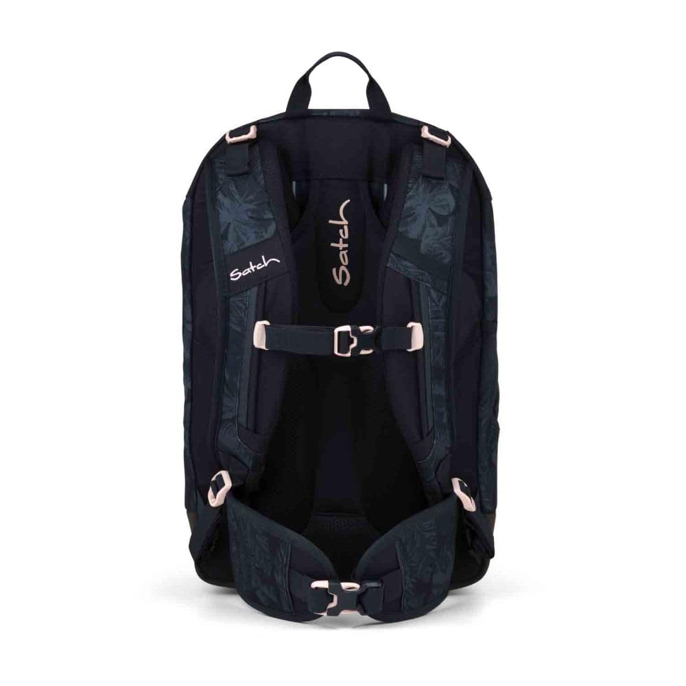 Satch Schulrucksack Set 2tlg. inkl. Schlamperbox (Midnight Jungle)