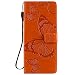 Produktbild Tosim Oppo Find X2Pro Hülle Klappbar Leder, Brieftasche Handyhülle Klapphülle mit Kartenhalter Stossfest Lederhülle für Oppo Find X2 Pro - TOKTU091115 Orange