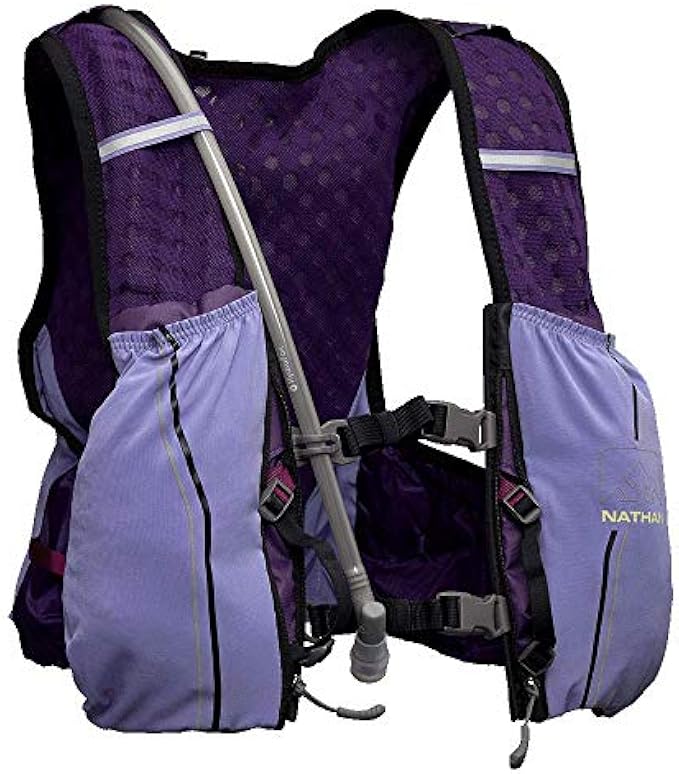 Nathan Hydration Vest Pack for Men/Women 4L. Runner’s Vest with 1.5L Swift/Swiftra Bladder Included. Adaptive Fit Backpack OSFM. Storage Pockets/Pouches. No Bounce, Chafe-Free.