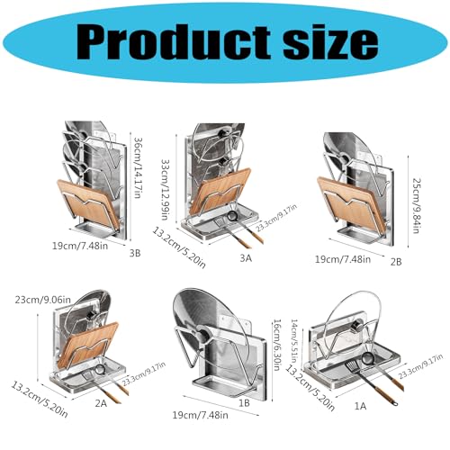 Support de rangement ultra résistant pour casseroles et poêles à poser - 6