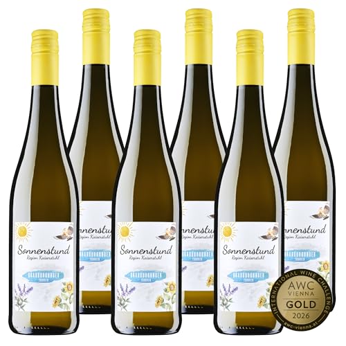Sonnenstund Grauburgunder trocken - GOLD 2026 AWC Vienna - Weißwein mit Pfirsich- Apfel- & Zitrusaromen kräftiger Körper und angenehme Säure Wein aus Baden vom Kaiserstuhl (6 x 0 75l)