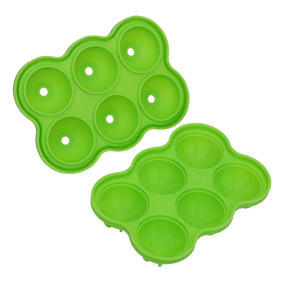 Ice Cube Ball Maker Mold for Soda Whiskey Silicone (Green) Amazon.in