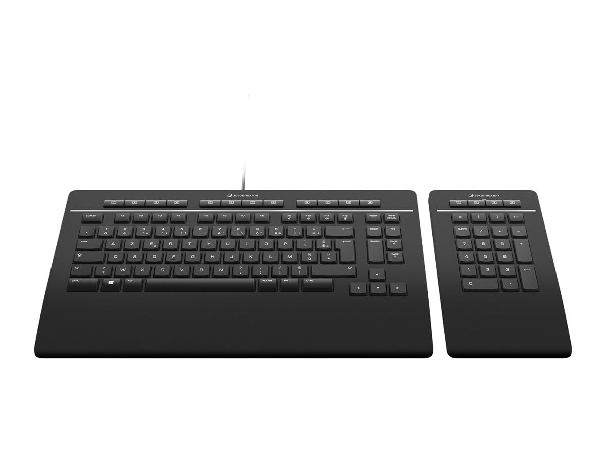 3Dconnexion Keyboard Pro with Numpad, US-International (QWERTY)