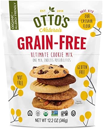 Otto’s Naturals Grain-Free Ultimate Cookie Mix, Made with Organic Cassava Flour, Gluten-Free All-Purpose Cookie Mix, Non-GMO Verified - 12.2 Oz Bag (Single)