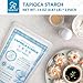 Soeos Tapioca Flour Starch, 14 Ounce (Pack of 2), All Natural Tapioca Starch for Baking, Cooking & Boba Pearls, Thickens and Enhances Texture, Vegan, Gluten Free