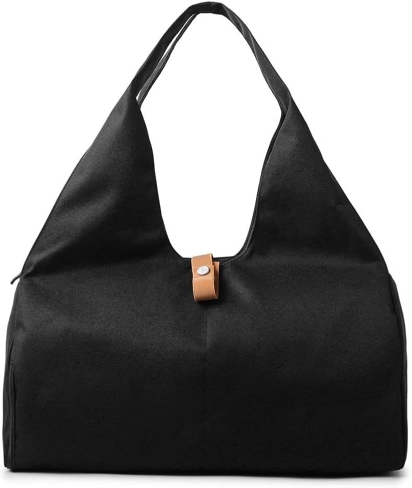 ヨーガバッグ ヨガマット バッグ 女性ドライウェットジムバッグヨガショルダーバッグ ネストレーニング 持ち運び便利(Black)