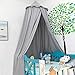 Laneetal Ciel de lit Moustiquaire décorative lit bébé,Rideau de lit Princesse Prince Tentes de Jeux,Gris
