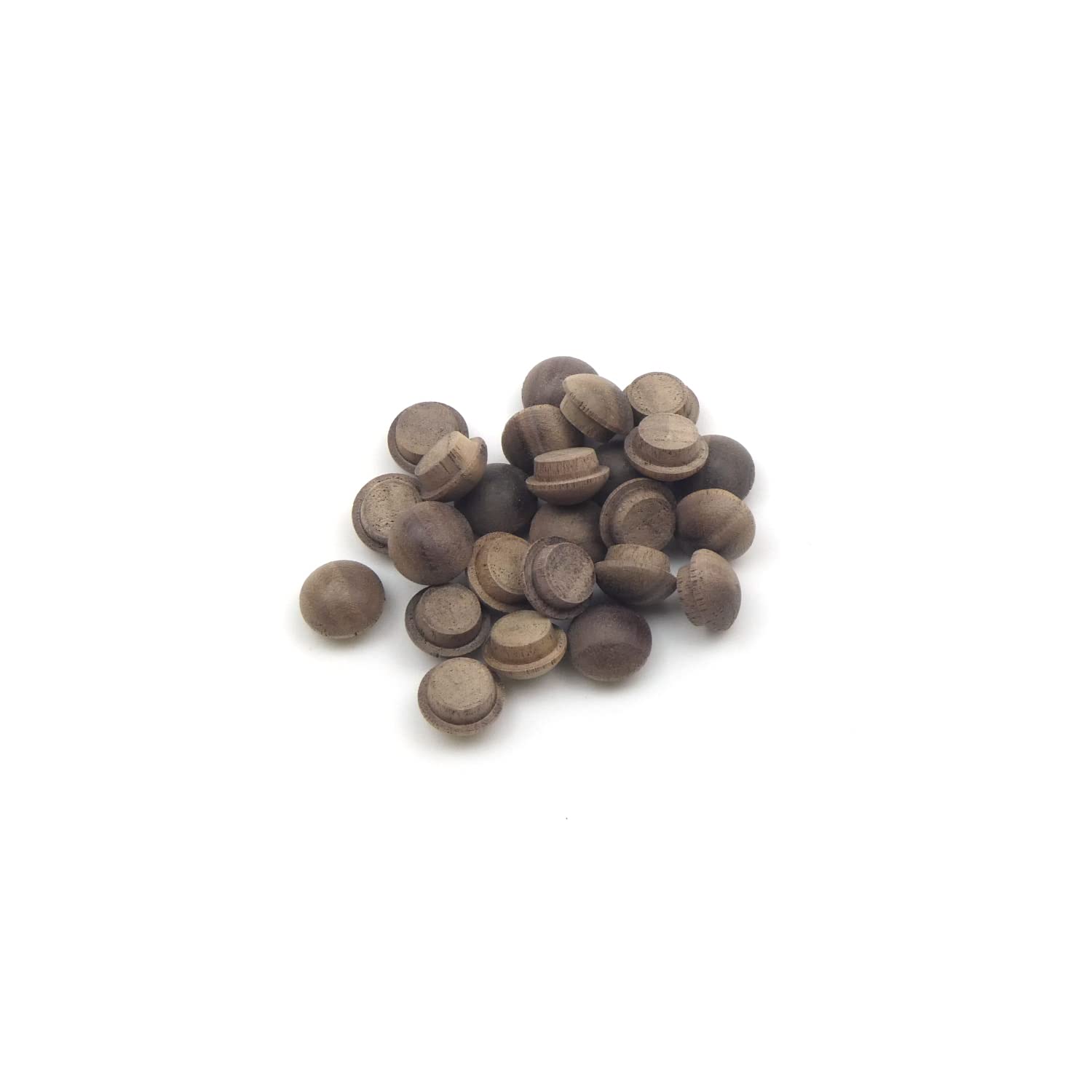 3/8" - 9.5mm Walnut Mushroom Plug - Pack of 25 | Solid Walnut, Unfinished, Premium Quality