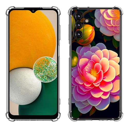 Coque Samsung Galaxy A25 5G antichoc fleur rose silicone souple