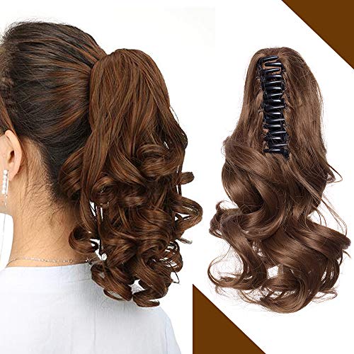 Ponytail Extension Extensiones de Cabello Natural Clip Coleta Sintética Coletero Pelo Postizo...