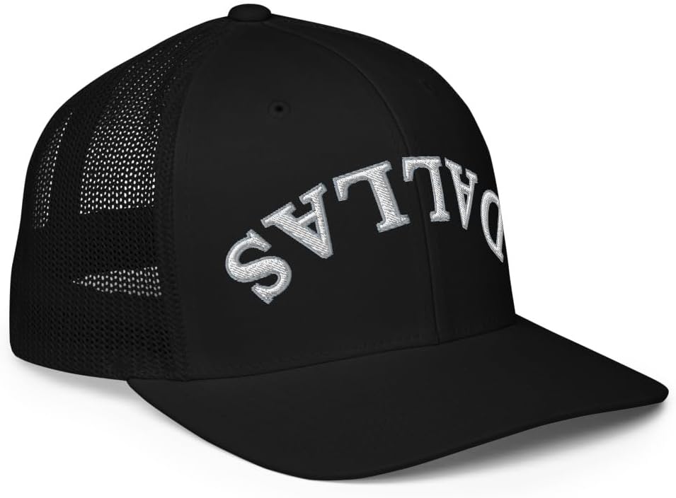 Upside Down Dallas Closed-Back Trucker Cap