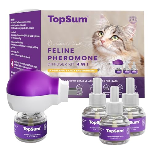 TopSum Cat Pheromones Calming Diffuser: Premium...