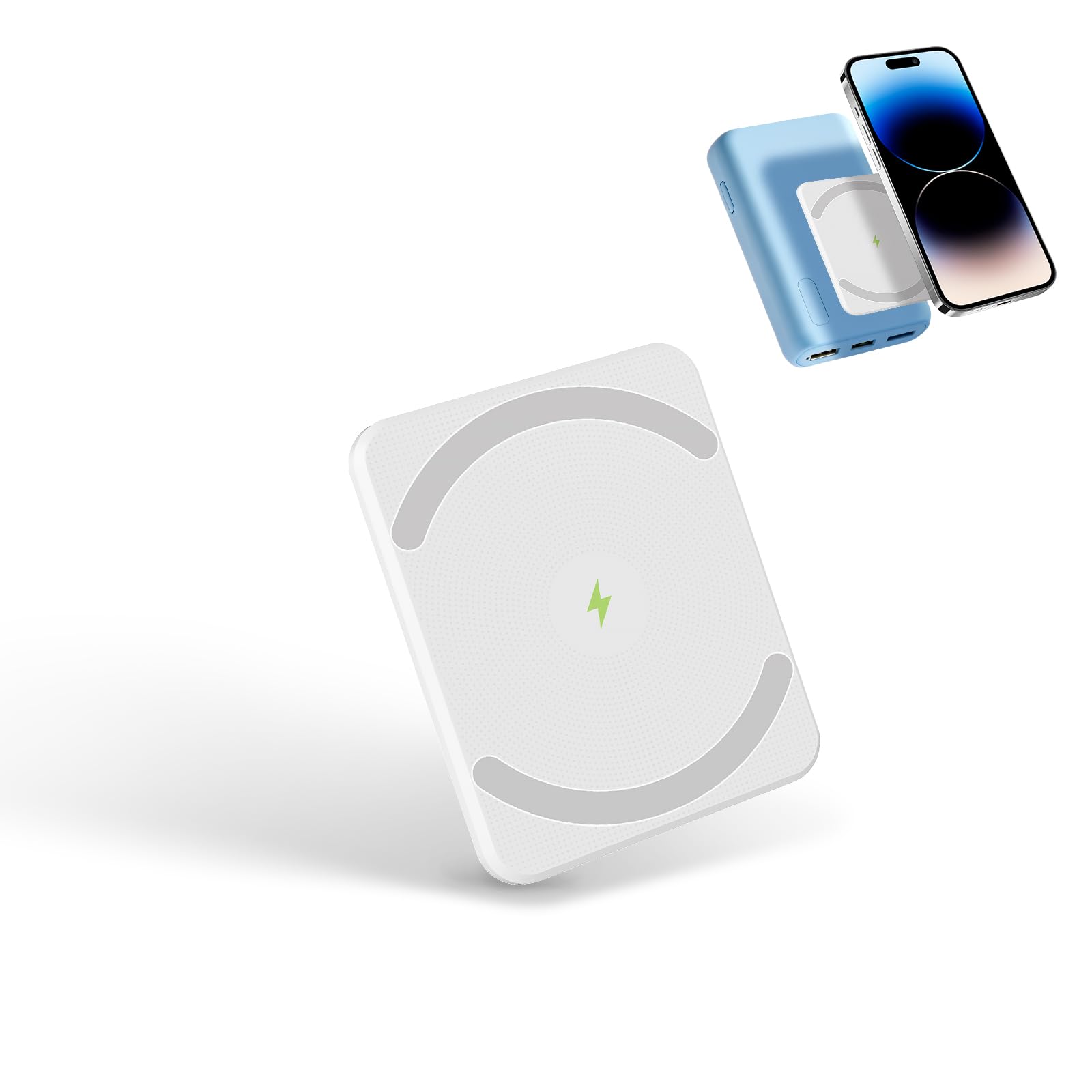 Imán para power bank rectangular y kit de conversión MagSafe para funda de iPhone 16 y 15 8