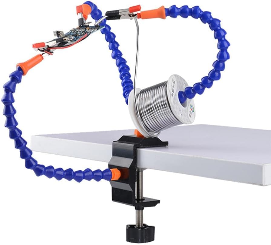 3 Arms Soldering Station Desk Clamp Set with Alloy