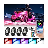 12 Pods Segmented Metal RGB LED Rock Lights Kit With APP/RF Remote