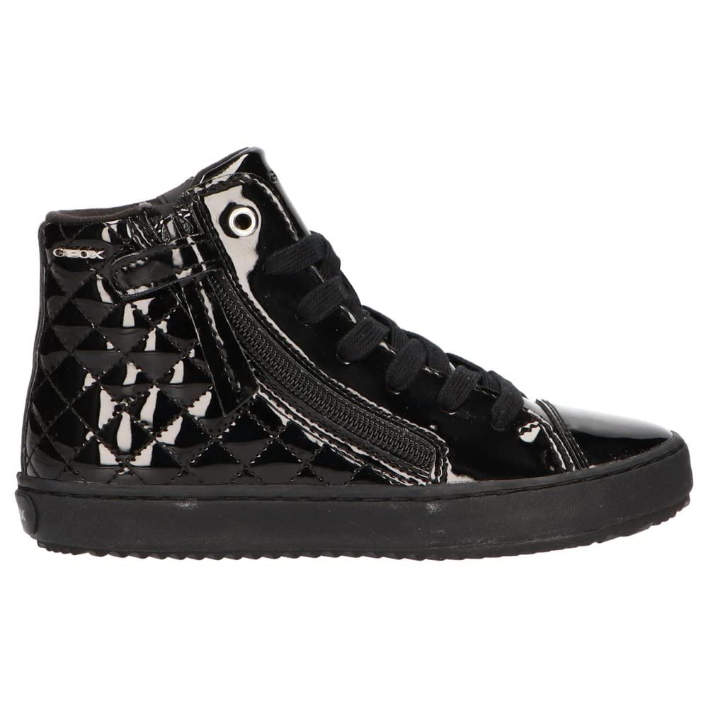Geox Girl's J Kalispera Girl D Sneakers, Black, 1.5 UK Child