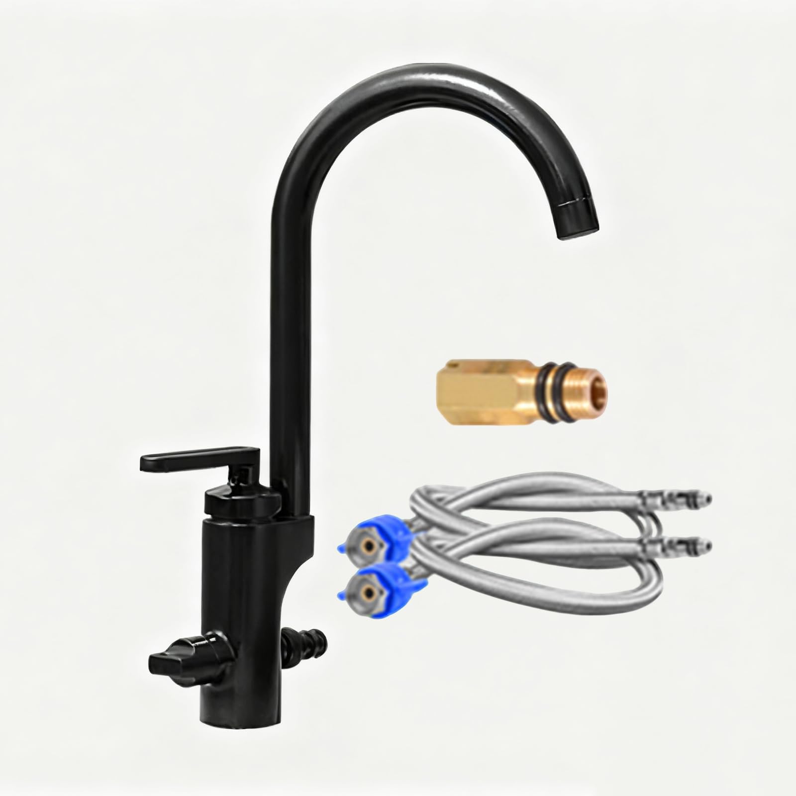 Grifos para Lavabos De Baño con conexión De 1/2 Pulgada Grifo Lavadora Doble Salida Doble Manija Agua Fría Y Caliente,Antigüedad
