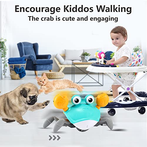 image for control future Crawling Crab Baby Toy - Infant Tummy Time Toys 3 4 5 6